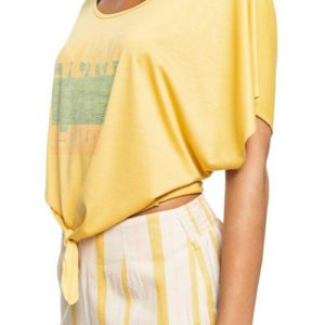 Roxy born to be crop top ERJZT05349 YHV0 yellow - Image 2