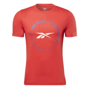Reebok spectactor sport graphic t-shirt HI4524 red - Image 4