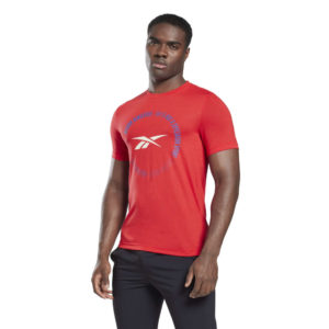 Reebok spectactor sport graphic t-shirt HI4524 red - Image 1