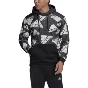 Adidas essentials brandlove hoodie  hk0369 black - Image 1