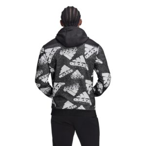 Adidas essentials brandlove hoodie  hk0369 black - Image 2
