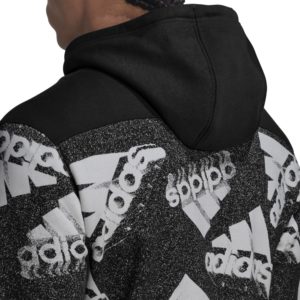 Adidas essentials brandlove hoodie  hk0369 black - Image 5