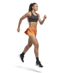 Reebok workout run 2 in 1 short  HT3702 burnt orange - Image 2