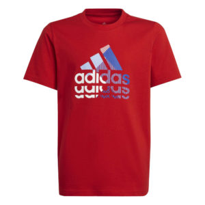 Adidas big logo kids t-shirt IB9161 red - Image 1