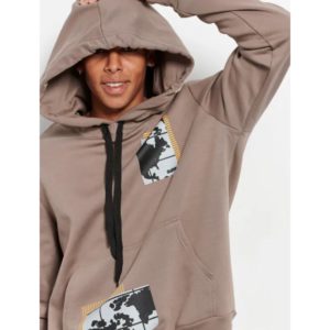 Body talk ανδρικό hoodie 1232-952625_00967 cigar - Image 3