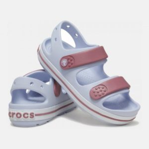 Crocs crocband cruiser sandal βρεφικά πέδιλα για κορίτσια 209424-5ah grey/pink - Image 3