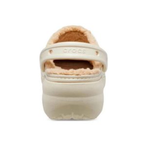 Crocs classic platform γυναικεία σαμπο με γούνα 207938-2y2 BONE - Image 4