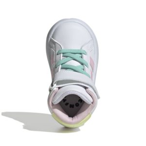 Adidas grand court mid βρεφικά μποτάκια IE8704 white/pink - Image 6