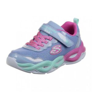 Skechers Lighted Gore & Strap Sparkle παιδικά παπούτσια με λαμπάκια 303717l/PWMT lilac - Image 5
