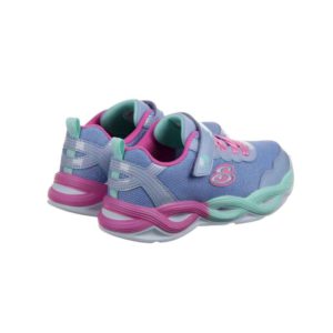 Skechers Lighted Gore & Strap Sparkle παιδικά παπούτσια με λαμπάκια 303717l/PWMT lilac - Image 4