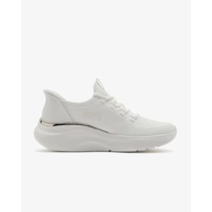 Skechers slip ins engineered knit lace up γυναικεία παπούτσια sneakers 117617-wht white - Image 5