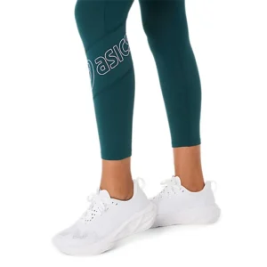 Asics women's tight logo γυναικείο κολάν 7/8 2032C943-300 tea green/pink - Image 3