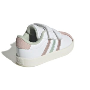 Adidas VL court 3.0 cf βρεφικά snaekers IH4951 white/pink/veraman - Image 4