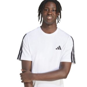 Adidas t-shirt 3 str ανδρικο μακό JV6784 white/black - Image 3