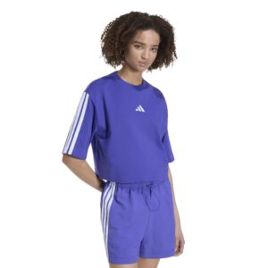 Adidas essentials 3str γυναικείο loose crop top KF6296 purple